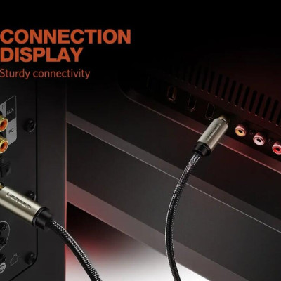 Ugreen UG20744AV133TK 15M màu Xám Cáp âm thanh bông sen Coaxial cao cấp - HÀNG CHÍNH HÃNG