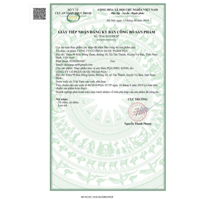 Điều Kinh PQA Giúp Bổ Huyết, Tán Hàn, Chỉ Thống Dùng Cho Người Đau Bụng Kinh Hộp 125ml