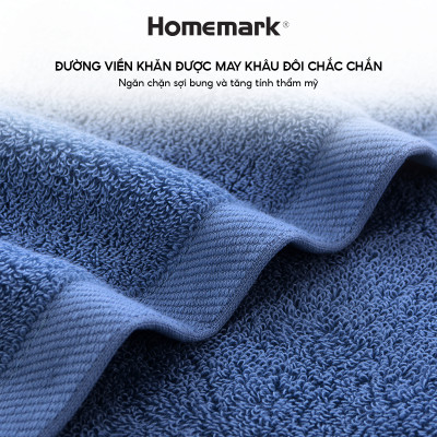 khăn tắm, khăn tay, khăn mặt sang trọng 100% cotton hữu cơ Homemark 500GSM mềm mại và khả năng thấm hút cao, nhanh khô