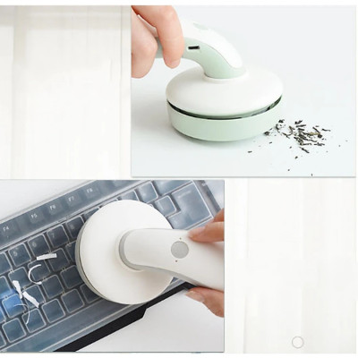 Máy hút bụi mini cầm tay không dây vệ sinh bàn làm việc, máy tính sạc pin USB công suất 110w - Hàng chính hãng
