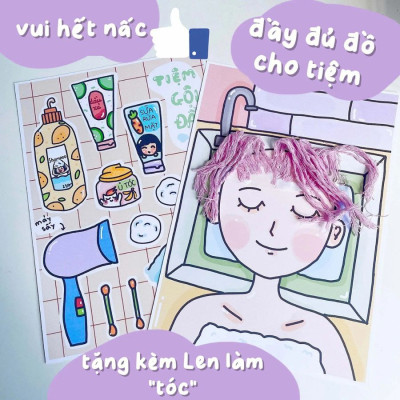 Combo 4 Bộ Tranh Tương Tác Cô Tiên Xanh: Dành Cho Bé Gái