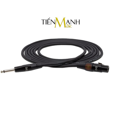 Dây Cáp Micro Hosa Hát Karaoke Pro Rean by Neutrik XLR Canon Cái sang 6ly TS Mono Dài 3m, 7.5m HMIC-010HZ, HMIC-025HZ Cable XLR3F to 1/4 in Hàng Chính Hãng