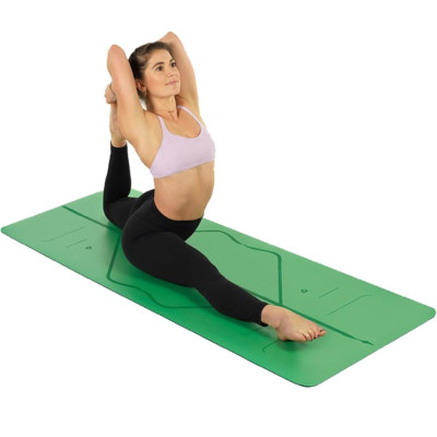 Thảm Tập Yoga Gym Định Tuyến Da PU Chọn Màu Cao Cấp Chính Hãng Amalife Kèm Túi Đựng Oxford và Dây Buộc