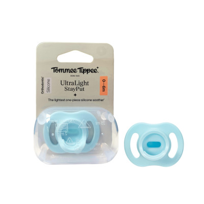 Ty Ngậm Silicon Siêu Nhẹ Cho Bé Tommee Tippee Ultra Light 0-6 Tháng (Vỉ Đơn)