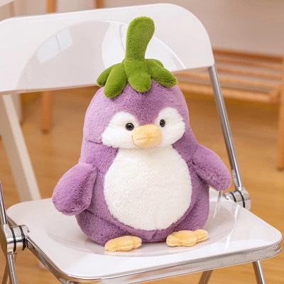 Thú nhồi bông chim cánh cụt cà tím đáng yêu - Size 25cm đến 70cm - Quà tặng gấu bông êm mịn cho bé.