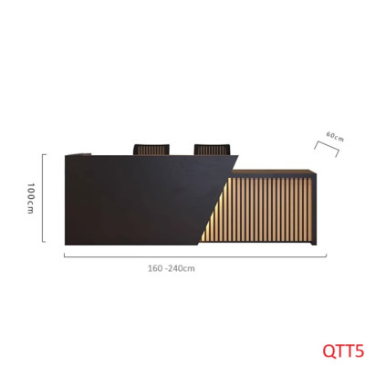 Bàn thu ngân, bàn lễ tân, bàn tính tiền bằng gỗ MDF QTT501 - NỘI THẤT LẮP RÁP VIENDONGADV