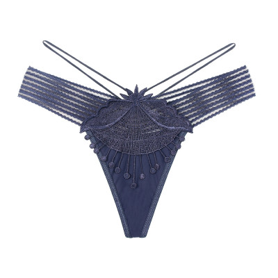 Quần lót nữ lọt khe sexy 2 dây cạp ren tua rua hạt