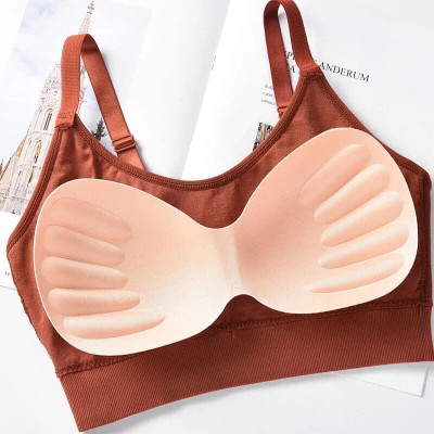 Áo Lót Nữ Bra Gân Tăm 1811 – Không Gọng, Co Giãn 4 Chiều, Có Mút Tháo Rời