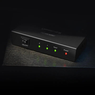 Ugreen UG4020140201TK Màu Đen Bộ chia HDMI 1 ra 2 hỗ trợ phân giải FULL HD - HÀNG CHÍNH HÃNG