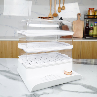 Nồi Hấp Điện Đa Năng 3 Tầng Dung Tích 15L Lorente LT-7273 - Màu Ngẫu Nhiên - Hàng Chính Hãng