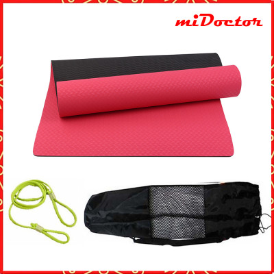 Thảm Tập YoGa Dày 8mm miDoctor CHỌN MÀU + Bao Thảm Tập Yoga + Dây Thảm Tập Yoga (Túi, Dây Giao Màu Ngẫu Nhiên)