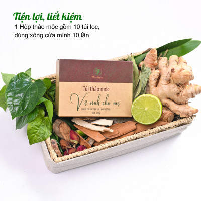 Combo 2 Hộp Thảo Mộc Vệ Sinh Cho Mẹ Wonmom (10 Túi/Hộp )