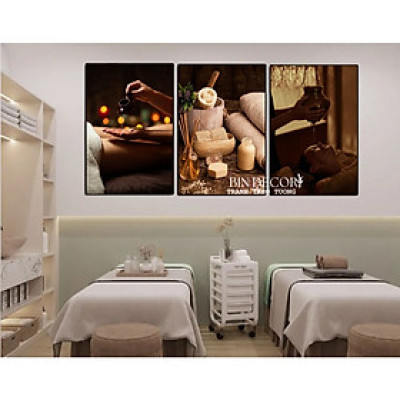 (ẢNH THẬT) Tranh treo tường spa gội đầu dưỡng sinh 5 trang trí decor tiệm thư giãn