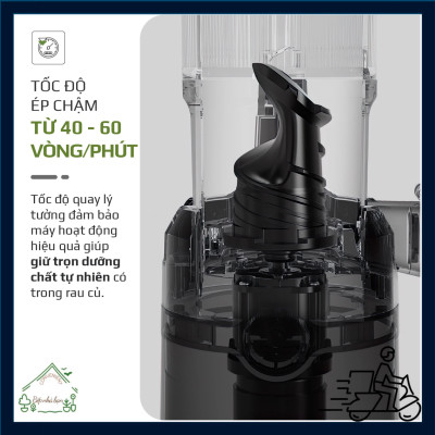Máy Ép Chậm OLIVO SJ240 – Khoang Tiếp Lớn – Giải Pháp Hoàn Hảo Cho Việc Ép Kết Hợp Trái Cây, Rau Củ- Hàng Chính Hãng