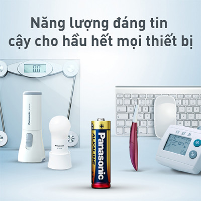 Hộp Pin kiềm Panasonic Alkaline AA LR6T/2B-V (24 viên) - Hàng chính hãng
