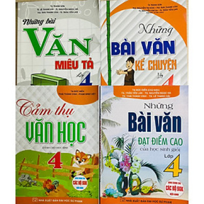 Combo 4 cuốn bổ trợ kiến thức Văn lớp 4 (chương trình mới)