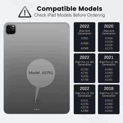 Bao Da Kèm Bàn Phím cho iPad Pro 11 & iPad Pro 12.9 inch 2020/2021/2022 Nillkin Bumper Combo Case Keyboard (Có khe cắm bút Apple Pencil) - Hàng Chính Hãng