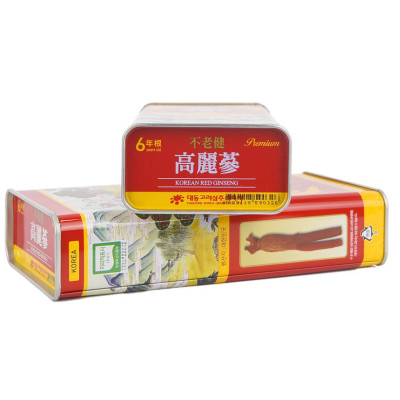 Thực Phẩm Chức Năng Hộp 37.5 Grams (2-3 củ) Hồng sâm khô Daedong Korea 6 năm tuổi - Korean Red Ginseng 6 Years Premium