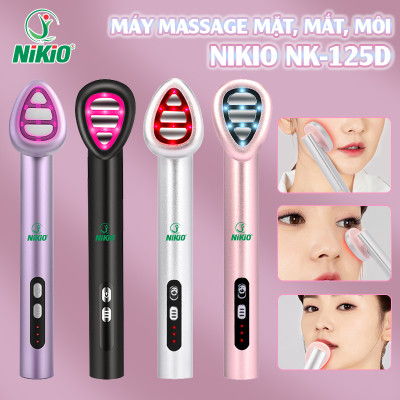 Máy massage mắt môi Nikio NK-125D - Thiết bị làm đẹp đa năng, công nghệ EMS, IPL, rung và nhiệt nóng