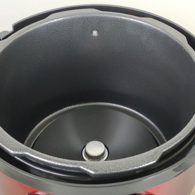 Nồi áp suất điện Ladomax HA-7860 Dung tích 6L kèm khay hấp, công suất 1000W, Màu Inox-Hàng chính hãng