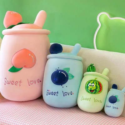 Thú bông trà sữa trái cây Sweet love siêu dễ thương hàng cao cấp (25cm--->70cm) Gối ôm ly trà sữa trái cây mềm mịn êm ái hot trend