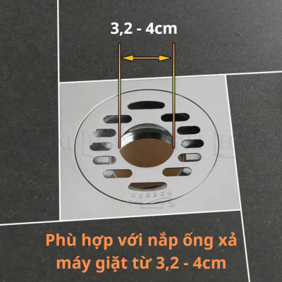 Đầu Nối Thoát Nước, Ống Xả Máy Giặt, Lavabo Chậu Rửa Thoát Sàn Ngăn Mùi, Côn Trùng Chống Tràn Legaxi