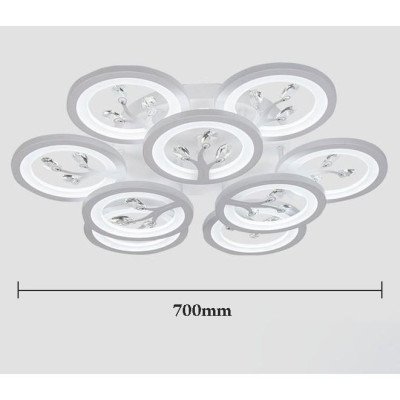 Đèn trần COPAN hiện đại với 3 chế độ ánh sáng trang trí nội thất sang trọng - kèm điều khiển từ xa - (137).