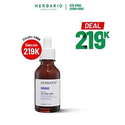 BOOSTED Serum hoa đậu biếc Herbario 30ml tái tạo, cấp ẩm