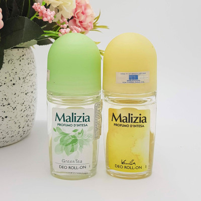 Lăn khử mùi trà xanh Malizia Profumo Green Tea 50ml (nữ) tặng kèm móc khóa