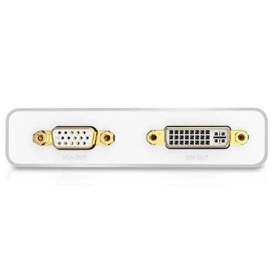 Ugreen UG10438MD109TK Màu Trắng Bộ chuyển đổi Mini displayport sang HDMI + VGA + DVI cao cấp - HÀNG CHÍNH HÃNG