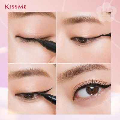 Bút Kẻ Mắt Nước Siêu Chống Trôi Nét Kẻ Mãnh Kissme Heroine Make Smooth Liquid Eyeliner (Màu Nâu Đen)