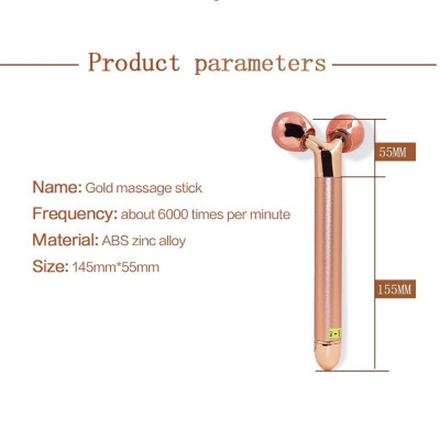 Máy Massage Mặt Nâng Cơ, Con Lăn Điện Giúp Massage Làm Thon Gọn Khuôn Mặt 3D (Có Hàng Sẵn) (Tùy Chọn Màu)