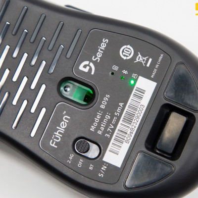 Chuột Bluetooth Silent Fuhlen B09s 2 chế độ Bluetooth và wireless 2.4G/ DPI 4000 sạc pin- Hàng chính hãng