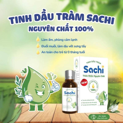 Combo 2 Nước Tắm Thảo Dược Và 1 Dầu Tràm Nguyên Chất Sachi - Tặng 1 Xịt Chống Muỗi Sachi Cho Bé