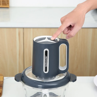 Máy xay thịt Sunhouse SHD5403 - Công suất 300W - Cối Thủy Tinh Dung tích 1.8L - 3 Tốc Độ - Lưỡi dao 4 cánh siêu khỏe - Hàng Chính Hãng