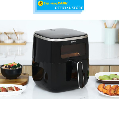 Nồi chiên không dầu Philips HD9257/80 5.6 lít - Hàng Chính Hãng