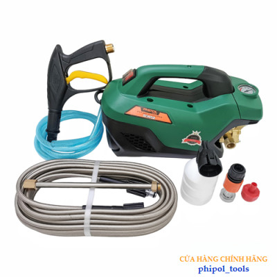 Máy rửa xe công suất 2300W PHIPOL TOOLS QXJ06.2 dây lõi đồng tặng kèm bộ phụ kiện - Hàng Chính Hãng