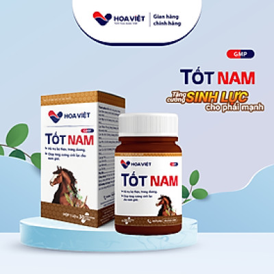 Viên uống bổ thận tráng dương tăng cường sinh lực nam giới Tốt Nam Hoa Việt (Hộp 30 viên)- Bí quyết cho sức khỏe phái mạnh