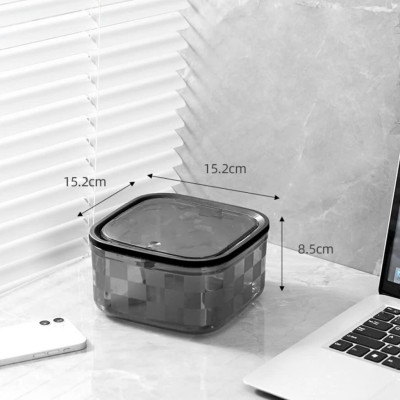 Hộp Đựng Rác Để Bàn Nắp Bật Trong Suốt - Thùng Rác Mini Để Bàn Có Nắp Đậy PaKaSa - Hàng chính hãng (Giao màu ngẫu nhiên)
