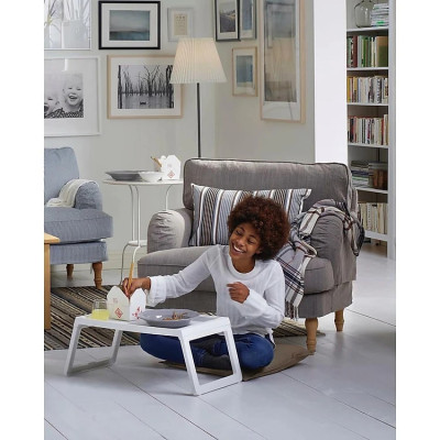 Bàn học nhựa gấp gọn  có khe cắm ipad ,bút bi ,