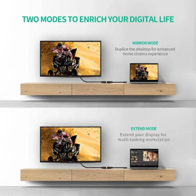Ugreen UG2013620136TK Màu Đen Đầu chuyển đổi HDMI sang DVI 24 + 5 âm - HÀNG CHÍNH HÃNG