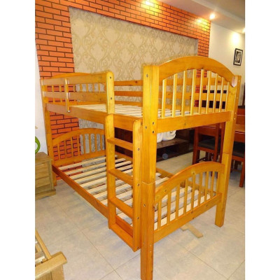 Giường 2 Tầng Uni Gỗ Tự Nhiên - Vàng