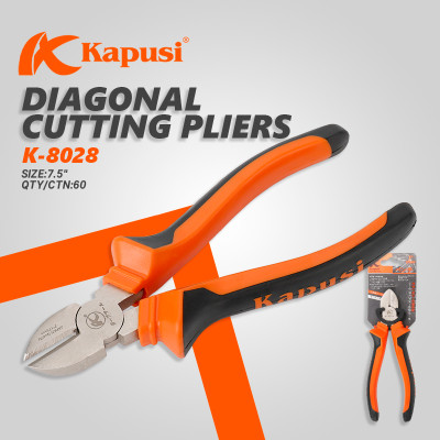 Kìm cắt cỡ 7 inch/175mm hãng Kapusi Nhật Bản cao cấp mạ niken