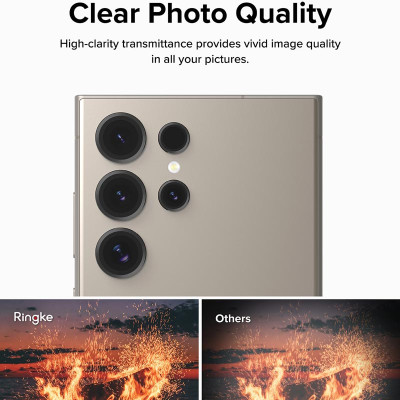 Dán camera Ringke Lens Frame Glass cho Samsung Galaxy S24 Ultra_ Hàng Chính Hãng