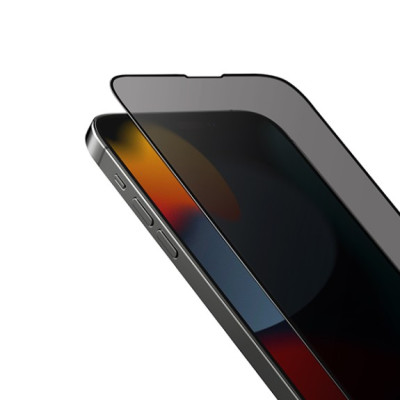 Kính Cường Lực chống nhìn trộm UNIQ OPTIX PRIVACY dành cho iPhone 15 Pro/ 15 Pro Max - Hàng Chính Hãng