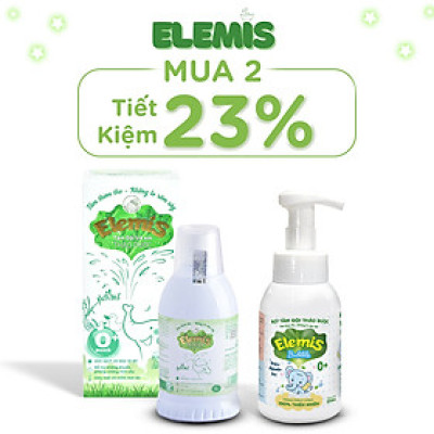 [COMBO 2 MÓN] Nước Tắm Thảo Dược Elemis 200ml và Bọt Tắm Bubble Elemis 250ml