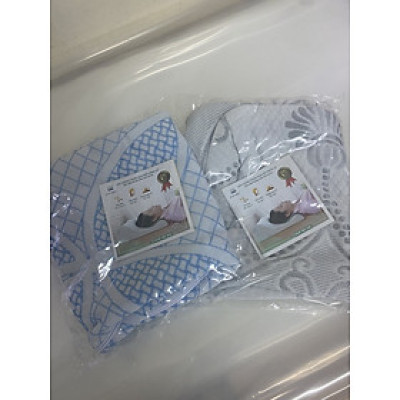 COMBO gối kê chống thoái hóa đốt sống cổ và gối kê lưng chống thoát vị đĩa đệm CHÍNH HÃNG - BẢO HÀNH 12 tháng ( MÀU VÀNG KEM )