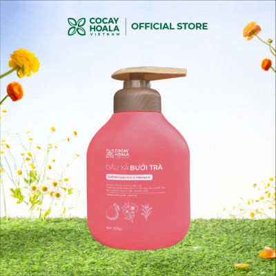 Dầu Gội Xả Hữu Cơ Bưởi Trà Cỏ Cây Hoa Lá VIETNAM, Dưỡng Tóc Chắc Khỏe, Mềm Mượt Tự Nhiên- Dung Tích 350gr