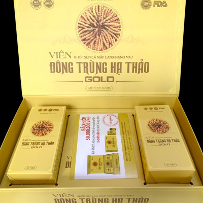 Viên Uống Đông Trùng Hạ Thảo Sụn Cá Mập - Bổ Sung Glucosamin - Hộ 2 lọ *30 viên, vinaphar