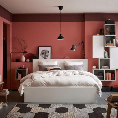 [Miễn phí vận chuyển & lắp đặt] Giường ngủ cao cấp gỗ công nghiệp thiết kế hiện đại tích hợp 2 hộc kéo thông minh Ohaha - GC005 - Màu Trắng